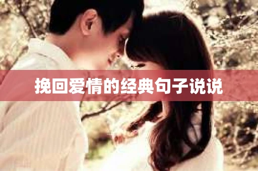 挽回爱情的经典句子说说