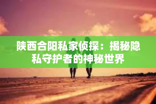 陕西合阳私家侦探:揭秘隐私守护者的神秘世界 陕西合阳私家侦探:揭秘隐私守护者的神秘世界