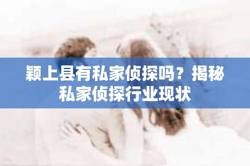 颖上县有私家侦探吗？揭秘私家侦探行业现状