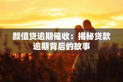 颜值贷逾期催收：揭秘贷款逾期背后的故事