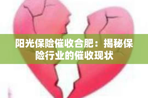 阳光保险催收合肥：揭秘保险行业的催收现状