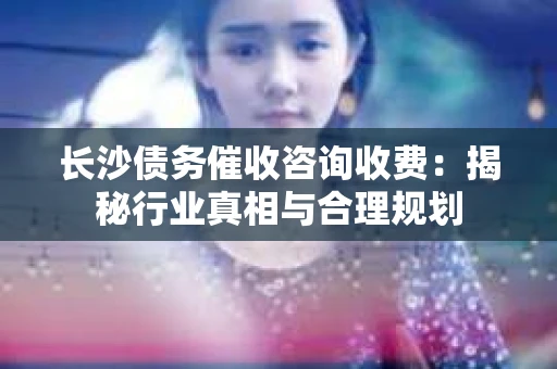 长沙债务催收咨询收费：揭秘行业真相与合理规划
