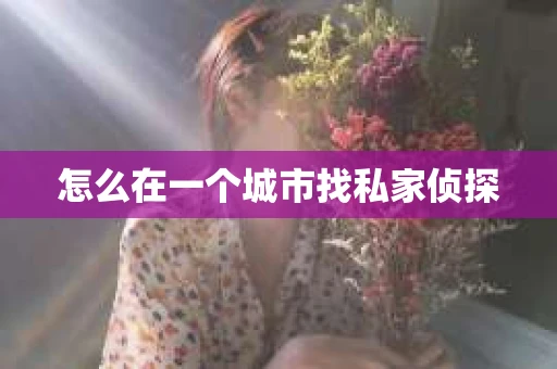 怎么在一个城市找私家侦探