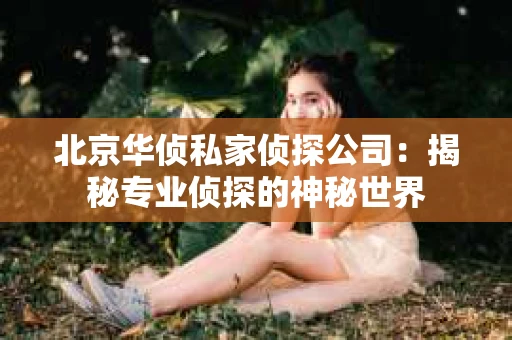 北京华侦私家侦探公司：揭秘专业侦探的神秘世界