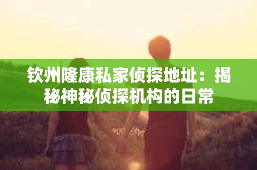 钦州隆康私家侦探地址：揭秘神秘侦探机构的日常
