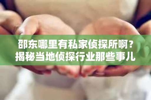 邵东哪里有私家侦探所啊？揭秘当地侦探行业那些事儿