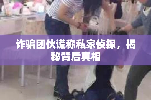 诈骗团伙谎称私家侦探，揭秘背后真相
