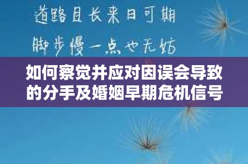 如何察觉并应对因误会导致的分手及婚姻早期危机信号？