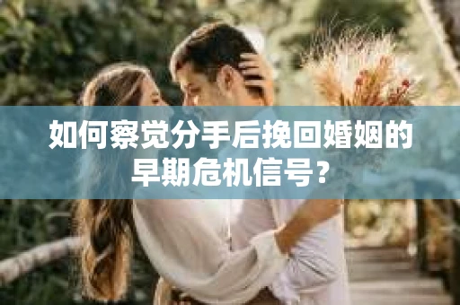 如何察觉分手后挽回婚姻的早期危机信号？