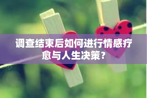 调查结束后如何进行情感疗愈与人生决策？